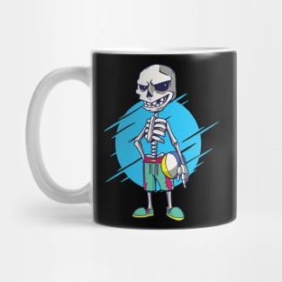 skeleton volley beach Mug